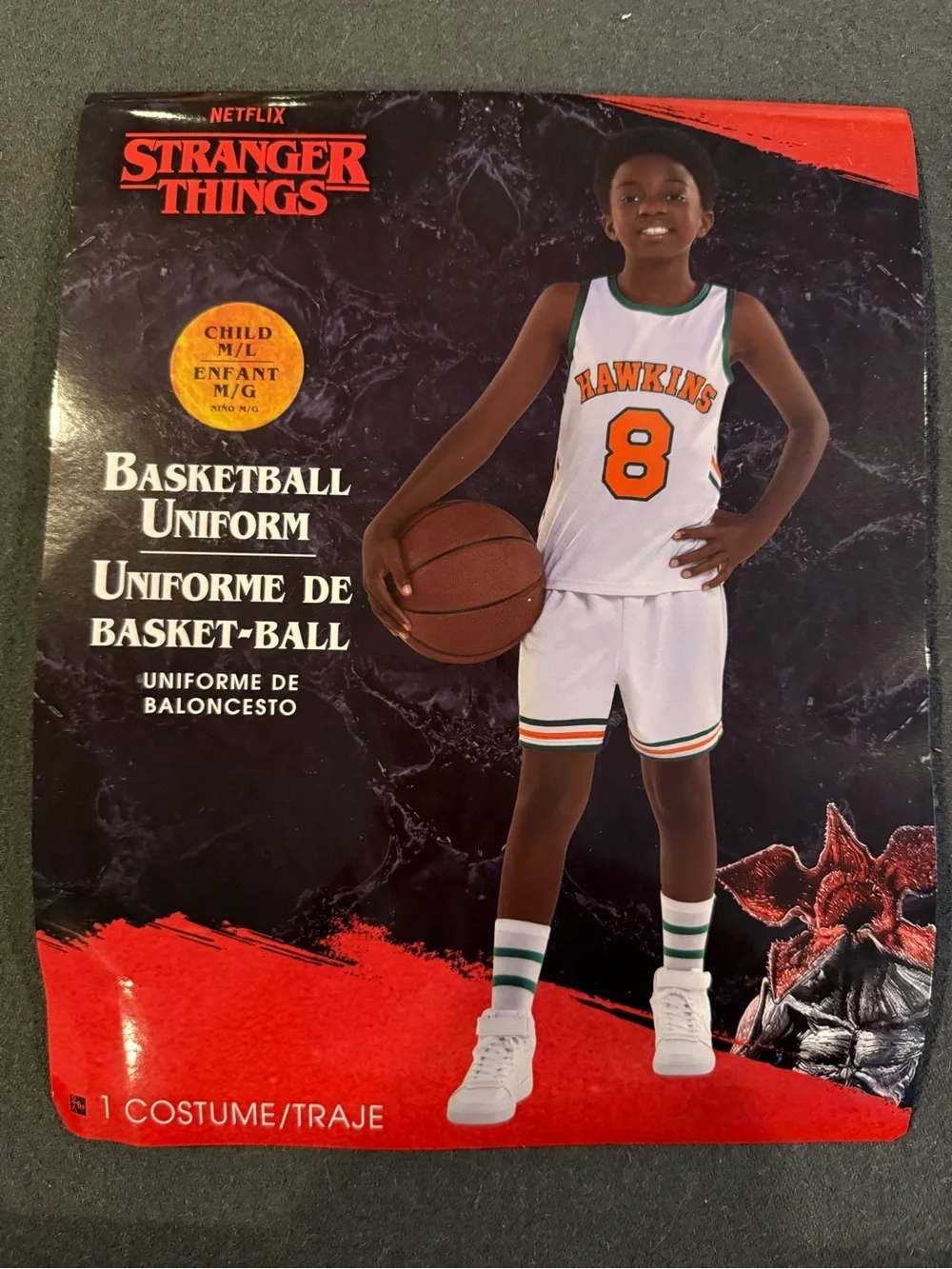 Stranger Things Lucas Basketball Costume - Child size M/L